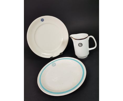 2 VINTAGE IRISH ARMY MESS PLATES &amp; IRISH ARMY JUG