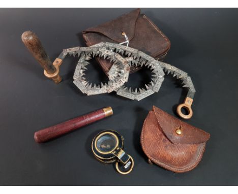 MILITARY COMPASS AND WW1 TRENCH SAW