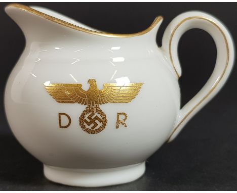 JOSEPH GOEBBEL DEUTSCHE REICHSBAHN NYMPHENBURG PORCELAIN CREAMER.  NYMPHENBURG PORCELAIN SMALL MILK JUG/CREAMER FROM JOSEPH G