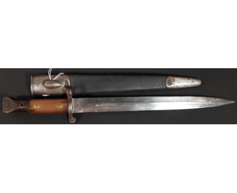 VICTORIAN BRITISH ARMY MARTINI METFORD ENFIELD BAYONET AND SCABBARD