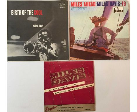 MILES DAVIS - UK LPs. Lovely set of 3 x original UK pressing LP rarities from the Prince Of Darkness. Titles are 'Solar' (Esq