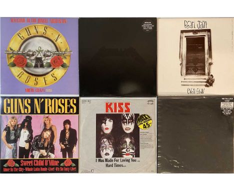 HEAVY ROCK &amp; METAL - 12" SINGLES. A wonderful collection of around 90 12" singles. Artists/ titles include Pearl Jam - Ev