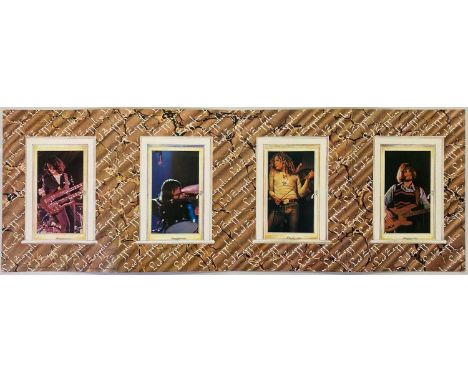 An original folded card poster design issued following the 1972/3 Led Zeppelin winter tour to concert-goers who sent in ticke
