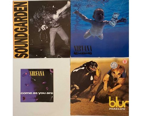 GRUNGE/ INDIE - LP RARITIES. Here we have a superb pack of 3 LPs and 1 7". Artists/ titles include Nirvana inc Nevermind (GEF