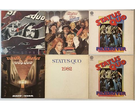 STATUS QUO - LP COLLECTION. A magic selection of 38 LPs by British rock favourites Status Quo, some titles are duplicated. Ti