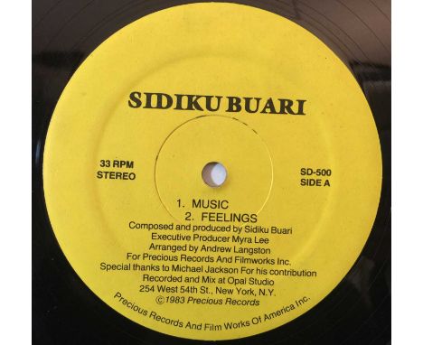 SIDIKU BUARI - FEELINGS LP (PRECIOUS RECORDS SD-500). A scorching Afro Boogie/Funk LP rarity from the revered Ghanian master!
