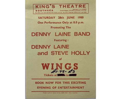 A binder with a quantity of Paul McCartney ephemera: correspondence c 1980s from the Wings Fun Club, ticket order forms, tick