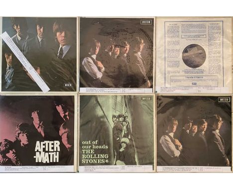 THE ROLLING STONES - LPs/ SPARE SLEEVES. Here we have a smashing collection of 15 LPs + 25 spare sleeves plus some inner slee