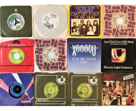 ELO AND RELATED - 7" PACK INC DEMOS. A fantastic collection of 26 7" singles. ELO titles include Ma-Ma-Ma Belle (K16349), Shi