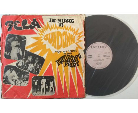 FELA KUTI - FELA IN MUSIC AT SUNDOWN LP (ORIGINAL GHANAIAN PRESSING -JOFABRO JILP 1001). A monster rarity from the King of Af