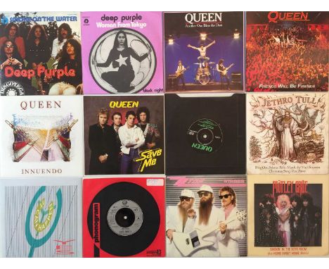 CLASSIC/ HEAVY/ PROG - 7" COLLECTION. A quality collection of around 140 rock 7" singles. Artists/ titles include Deep Purple