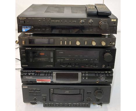 Five items to include Philips 900 Series DCC900 Compact Cassette Recorder (with remote), Philips CDR700 Audio CD Recorder, De