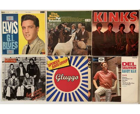 50s-80s ROCK/ POP/ R&amp;R - LPs/ 7" COLLETION. An extensive collection of around 390 LPs/ 7" singles. The lot has a split of