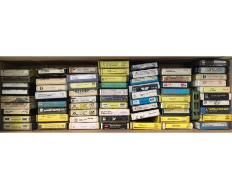 8-TRACK COLLECTION (ROCK/POP/SOUL AND MORE!). Really impressive collection of around 175 x  8-Track Cartridge tapes with many