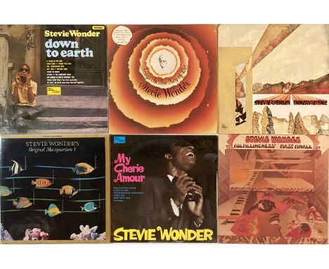 STEVIE WONDER - LP/ 12" COLLECTION. A comprehensive collection of around 50 LPs/ 12" by the legend Stevie Wonder. Lot include