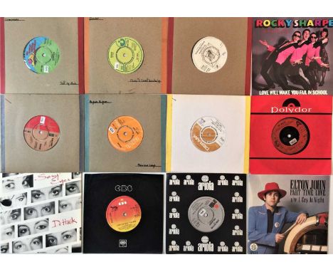 70s ROCK/ POP - 7" COLLECTION. A quality collection of around 300 7" rock &amp; pop singles. Artists/ titles include John Mil