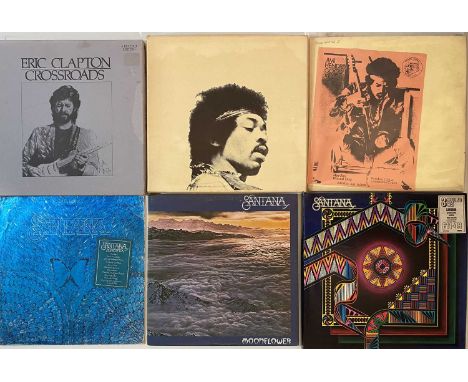 GUITAR HEROES/ROCK - LPs. Rockin' out with these 16 x classic (mainly)LPs which includes 3 box sets. Artists/titles are Jimi 