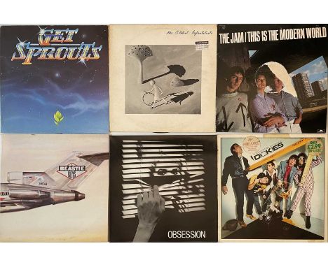 ROCK/ POP/ MOD/ WAVE - LPs. Here we have a smashing pack of around 48 LPs. Artists/ titles include The Jam - This Is The Mode