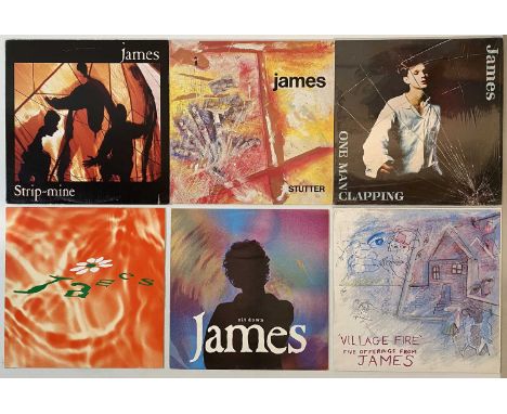 JAMES - LPs/12". Ace selection of 6 x LPs/12" from the long-standing Mancunian legends! Titles are One Man Clapping (UK 1989 