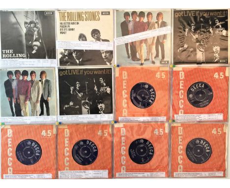 THE ROLLING STONES - 7" PACK (ORIGINAL UK/ EXPORT). A superb selection of 19 7" singles by The Rolling Stones. Titles include