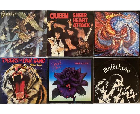 HEAVY ROCK/ METAL - LPs. A smashing collection of around 54 LPs. Artists/ titles include Motorhead inc Another Perfect Day (B