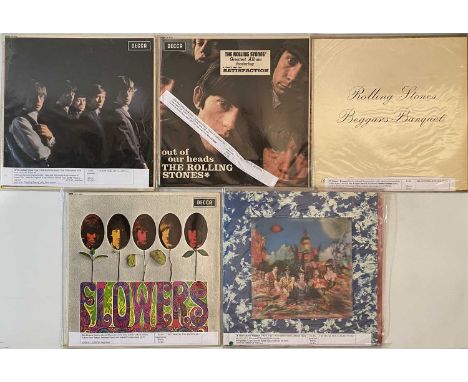 THE ROLLING STONES - LPs (UK ORIGINAL/ EARLY). A quality pack of 5 LPs by The Rolling Stones. Includes original/ early UK pre