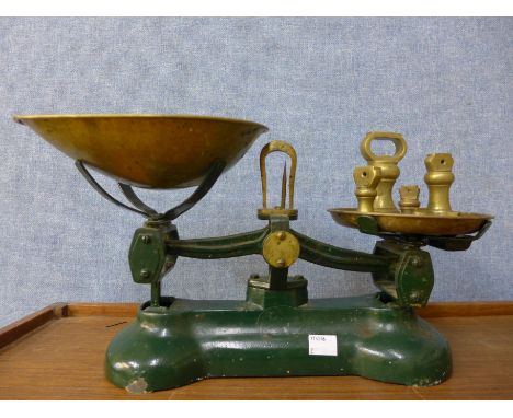 A set of scales and weights