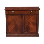 A GEORGE IV MAHOGANY SIDE CABINET