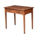 A GEORGE III MAHOGANY SIDE TABLE