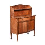 A REGENCY MAHOGANY AND INLAID SIDE CABINET