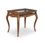 Y A ROSEWOOD AND ORMOLU MOUNTED BIJOUTERIE TABLE, IN LOUIS XV STYLE
