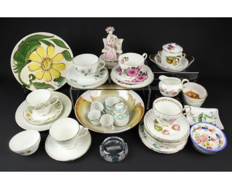 A quantity of ceramics, including Royal Worcester and Foley
