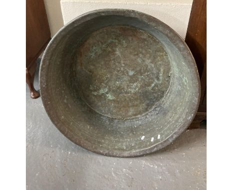19th century copper pig bath/basin.  74cm wide approx.  (B.P. 21% + VAT) 