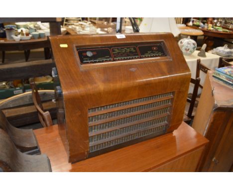 A KB walnut cased radio - sold as collector's item 