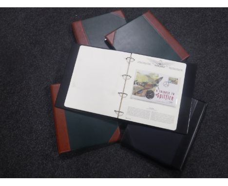 Three albums of stamps and first day covers - Classic Car Heritage.  Together with two albums of stamps and first day covers 