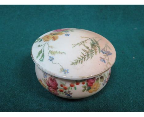 ROYAL WORCESTER SMALL CERAMIC POT WITH COVER 
