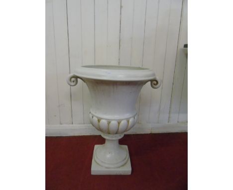 Large porcelain urn planter