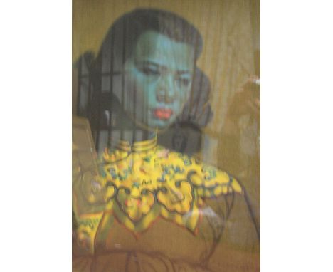 Vintage, Vladimir Griegorov TRETCHIKOFF (1913-2006) mid 20thC print "Chinese girl", framed and glazed,59 x 49 cm 