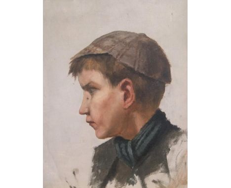 Unsigned, circa 1910 oil portrait of a young boy, framed,29 x 24 cmGood condition 