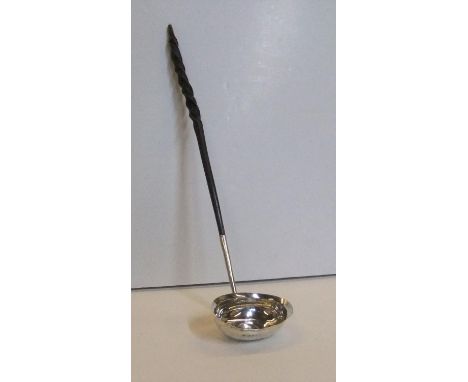 Georgian silver toddy ladle with whalebone handle 
