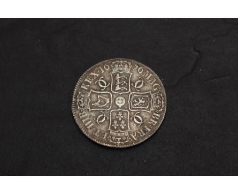 A 1676 Charles II Silver Crown, OCTAVO on Edge, very good condition