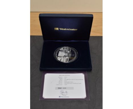 A Westminster Mint 2010 Prince William &amp; Catherine Middleton, The Royal Engagement 5oz Silver Commemorative with selectiv