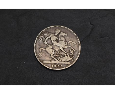 A 1822 George III Silver Crown, TERTIO on edge