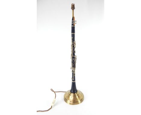 Rudall Clarinet, converted to a table lamp, 83cm h. 