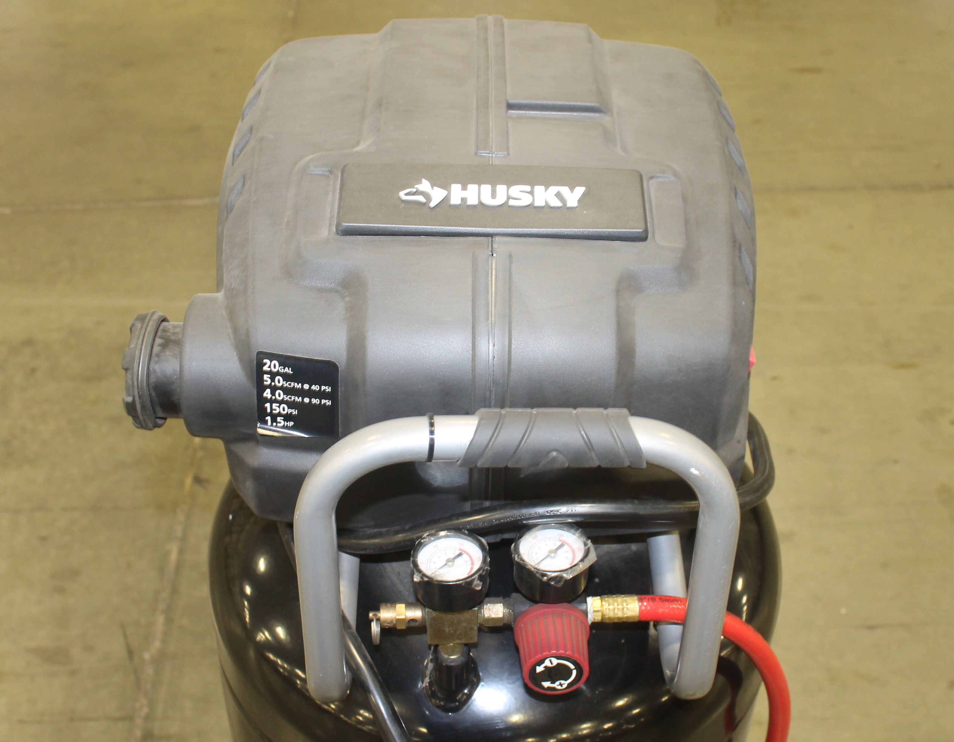 HUSKY 20 GAL. PORTABLE ELECTRIC AIR COMPRESSOR. , MODEL 947265