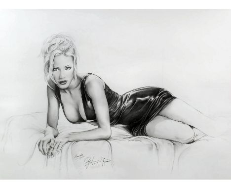 Ray Leaning - Three drawings - "Amanda" - Reclining woman, 16ins x 21.5ins, "Eve", 22ins x 15ins, and one other full length p