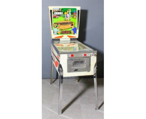 A 1960's American "Gottlieb's Mibs" electrically powered 5p in-the-slot  pinball machine manufactured by D. Gottlieb & Co, Ch