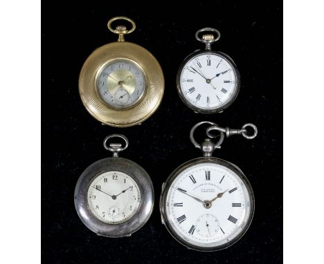 An early 20th Century gentleman's silver cased open faced pocket watch by Lancashire Watch Company Limited, No.728379, the wh