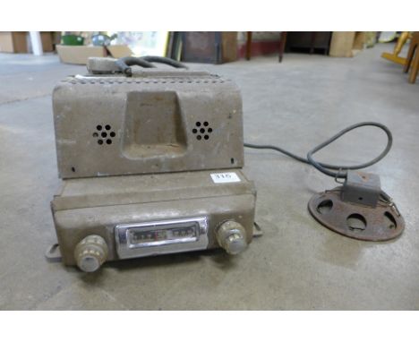 A vintage Philips car radio