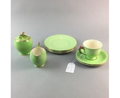 ROYAL STAFFORDSHIRE HALF TEA SERVICE, along with a Royal Winton part tea service and a small group of Derby style ceramics